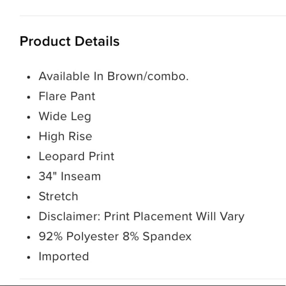 Brand New Leopard Print stretched flare Pant - Picture 5 of 5